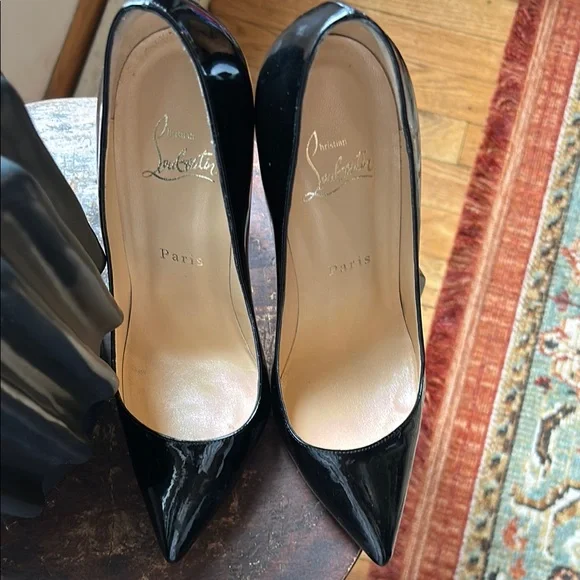 Christian Louboutin Black and Red Stiletto Heels - Picture 6 of 6